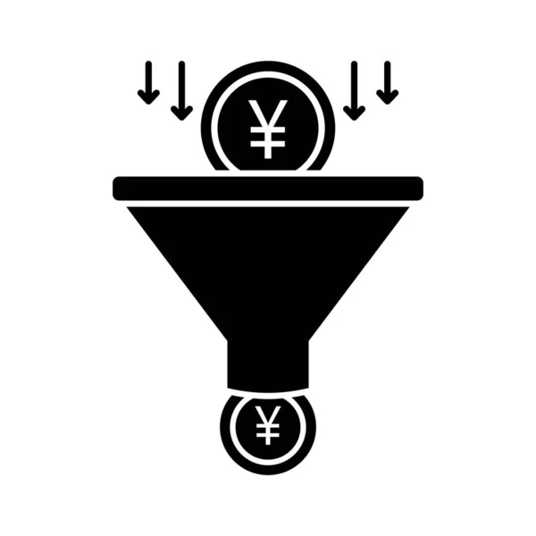 Money Filterglyph Vector Icon Which Can Easily Modify Edit — Stock Vector
