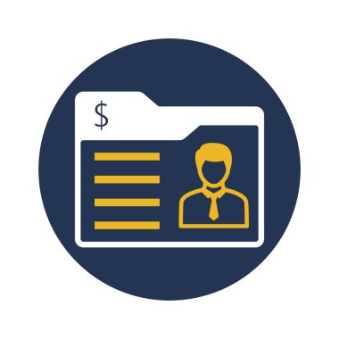 Kişisel portföy Arkaplan vektör simgesi kolayca düzenlenebilir ya da düzenlenebilir