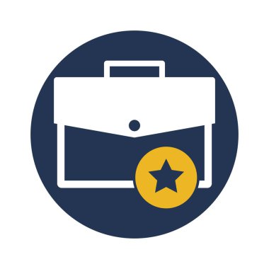 BriefcaseGlyph Arkaplan vektör simgesi kolayca düzenleyebilir ya da düzenleyebilir