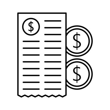Kolayca düzenleyebilen ve düzenleyebilen finans sayfası vektör simgesi