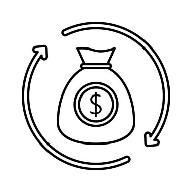 MoneyLine vektör simgesi kolayca düzenleyebilir ya da değiştirebilir