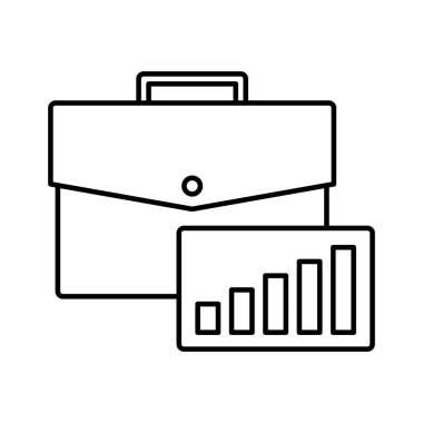 Kolayca düzenleyebilen ve düzenleyebilen grafik rapor çizgisi vektör simgesi