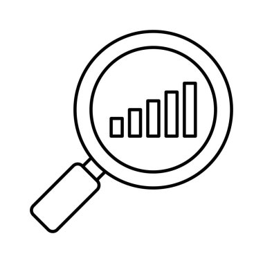 Kolayca düzenleyebilen ya da düzenleyebilen grafik çizgisi vektör simgesi