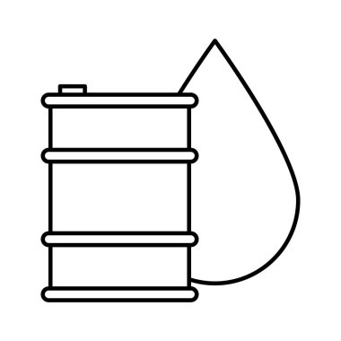 Kolayca değiştirebilen ya da düzenleyebilen yağ varili vektör simgesi