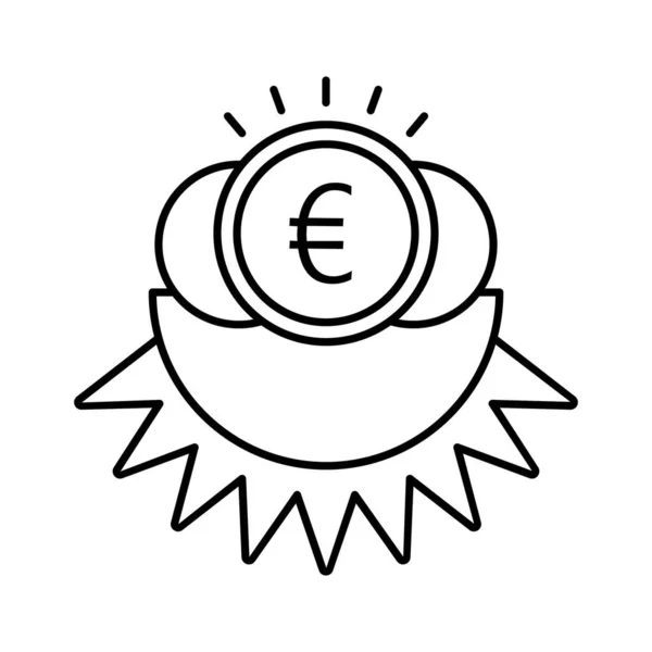 Значок Вектора Валютных Монет Который Легко Изменять Редактировать — стоковый вектор