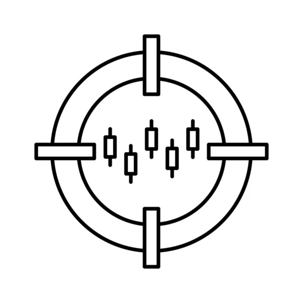 Значок Вектора Graphline Который Легко Изменять Редактировать — стоковый вектор
