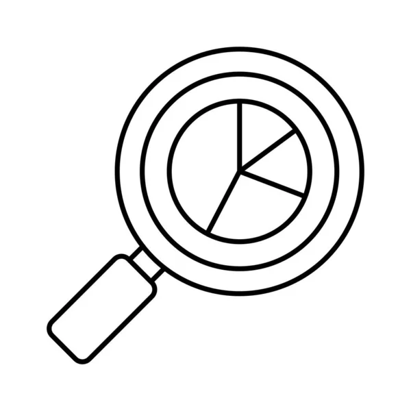 Analyse Données Icône Vectorielle Ligne Qui Peut Facilement Modifier Modifier — Image vectorielle