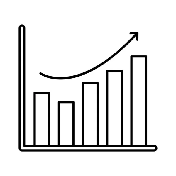 Bar Chartline Vector Icon 수정하거나 수있습니다 — 스톡 벡터