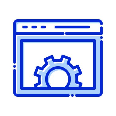 Web sitesi inşaatı, web sitesi, çark, tam olarak düzenlenebilir vektör simgeleri