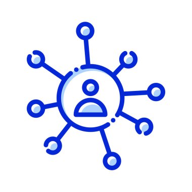 Bağlantı, iş bağlantısı, kullanıcılar, iletişim tamamen düzenlenebilir vektör simgeleri