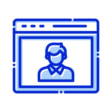 Seo eğitmeni, eğitmeni, web sitesi, tamamen düzenlenebilir vektör simgeleri