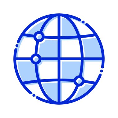 Genel ağ, Globe, ağ, internet tamamen düzenlenebilir vektör simgeleri