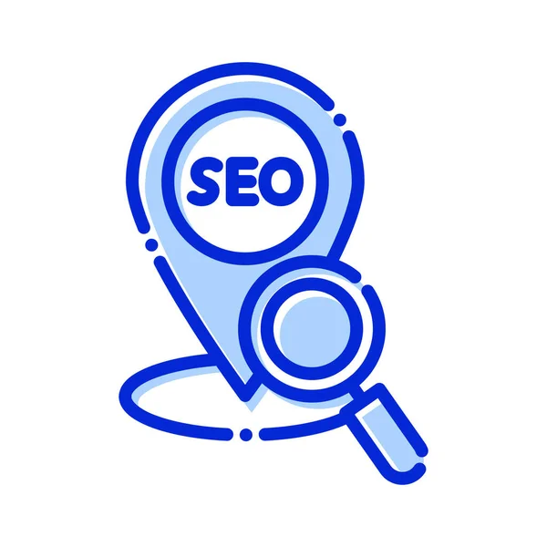 Local Seo Find Search Seo Fully Editable Vector Icons — Stock Vector