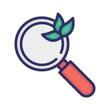 Arama, organik arama, büyüteç, seo tamamen düzenlenebilir vektör simgeleri