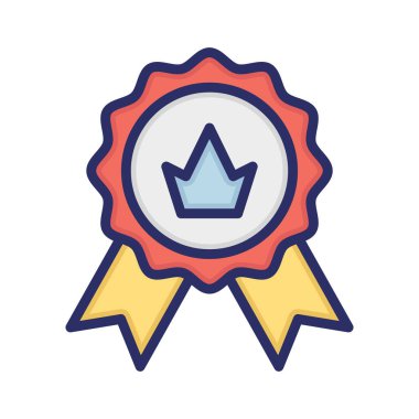 Başarı, ödül, rozet, tamamen düzenlenebilir vektör simgeleri