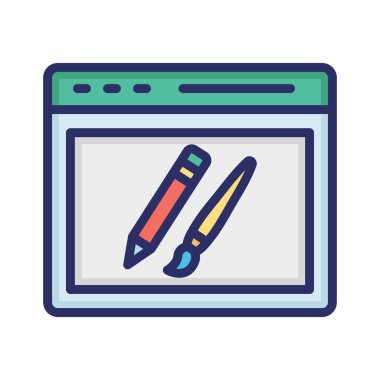 Web sitesi tasarımı, tasarım, geliştirme, web sitesi tamamen düzenlenebilir vektör simgeleri