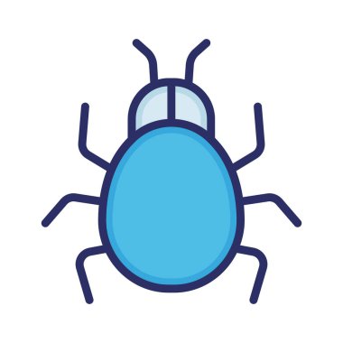 Kötü amaçlı yazılım, virüs, hata, tehdit tamamen düzenlenebilir vektör simgeleri