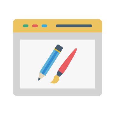 Web sitesi tasarımı, tasarım, geliştirme, web sitesi tamamen düzenlenebilir vektör simgeleri