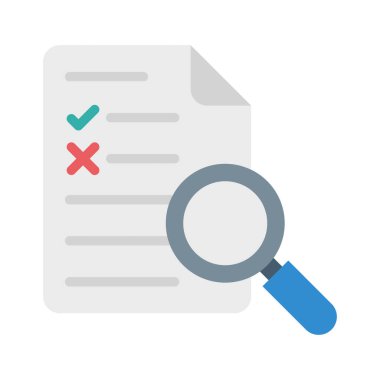 Düzeltme, rapor, dosya, tamamen düzenlenebilir vektör simgeleri