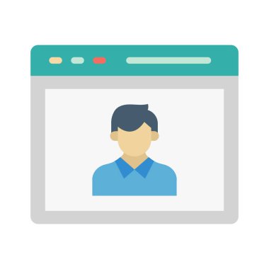 Seo eğitmeni, eğitmeni, web sitesi, tamamen düzenlenebilir vektör simgeleri