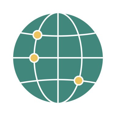 Genel ağ, Globe, ağ, internet tamamen düzenlenebilir vektör simgeleri