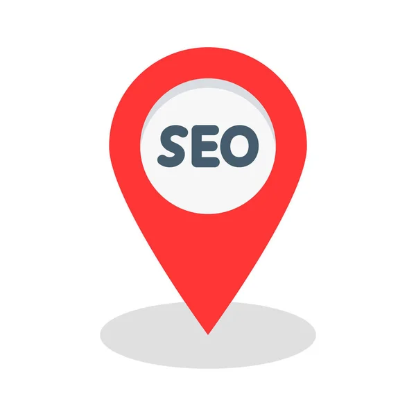 Locale Seo Emplacement Seo Broche Icônes Vectorielles Entièrement Modifiables — Image vectorielle