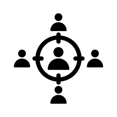 Takım çalışması, hedef, takım çalışması hedefi, hedef tam olarak düzenlenebilir vektör simgeleri