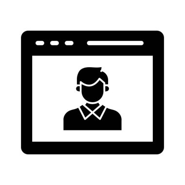 Seo eğitmeni, eğitmeni, web sitesi, tamamen düzenlenebilir vektör simgeleri