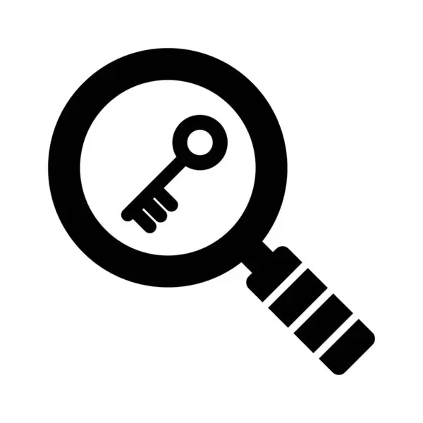 Ключовий Пошук Ключове Слово Пошук Seo Повністю Редаговані Векторні Ікони — стоковий вектор