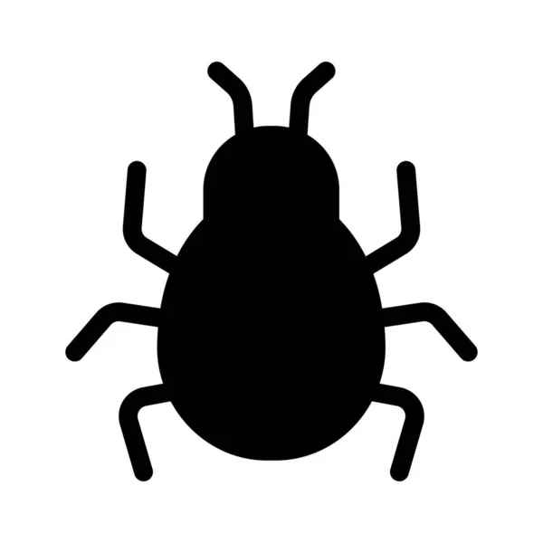 Malware Virus Bug Menace Icônes Vectorielles Entièrement Modifiables — Image vectorielle