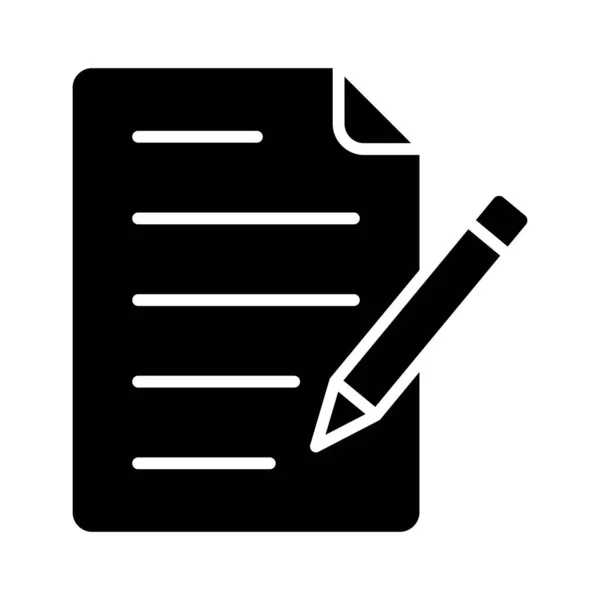 Copywriting Content Writing Content Dokument Vollständig Editierbare Vektorsymbole — Stockvektor