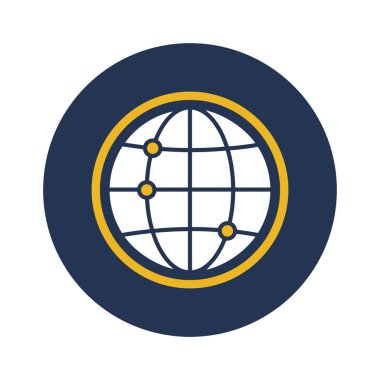 Genel ağ, Globe, ağ, internet tamamen düzenlenebilir vektör simgeleri