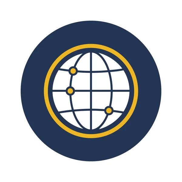 Globális Hálózat Globe Hálózat Internet Teljesen Szerkeszthető Vektor Ikonok — Stock Vector