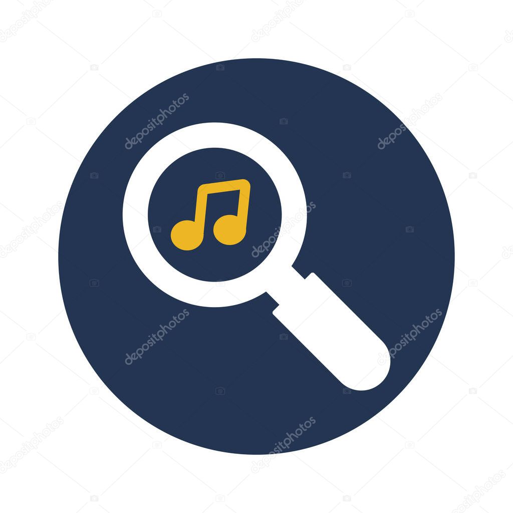 Music search, music, search, audio fully editable vector icons
