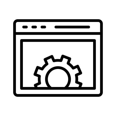 Web sitesi inşaatı, web sitesi, çark, tam olarak düzenlenebilir vektör simgeleri