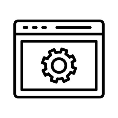 Seo geliştirme, geliştirme, seo, tamamen düzenlenebilir vektör simgeleri ayarlanıyor