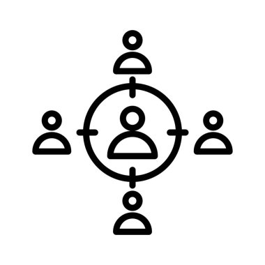 Takım çalışması, hedef, takım çalışması hedefi, hedef tam olarak düzenlenebilir vektör simgeleri