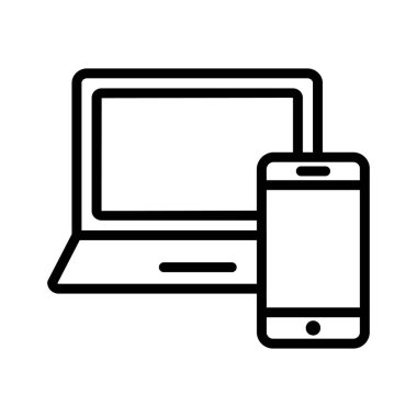 Yanıt tasarımı, ilgili, web tasarımı, web tam olarak düzenlenebilir vektör simgeleri