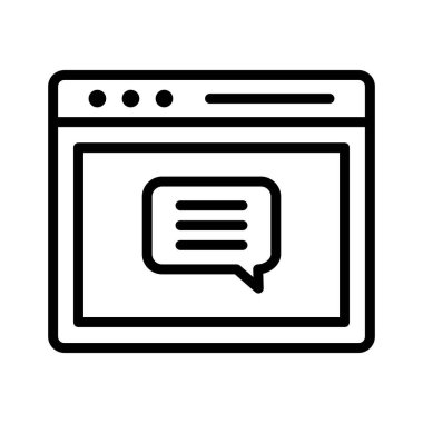 Çevrimiçi yorum, geri bildirim, gözden geçirme, web sitesi tamamen düzenlenebilir vektör simgeleri