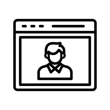 Seo eğitmeni, eğitmeni, web sitesi, tamamen düzenlenebilir vektör simgeleri