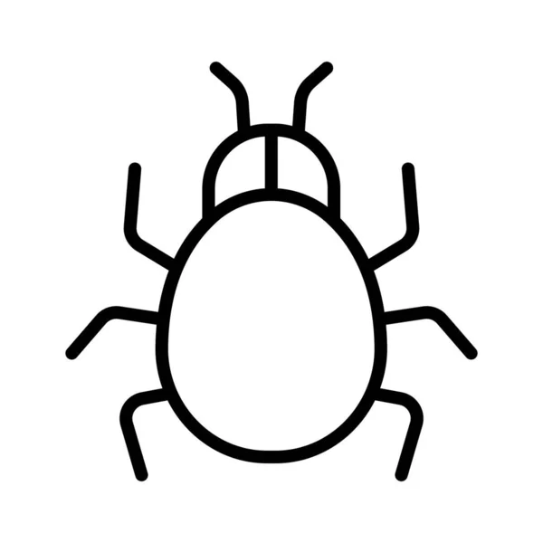 Malware Vírus Bug Fenyegetés Teljesen Szerkeszthető Vektor Ikonok — Stock Vector