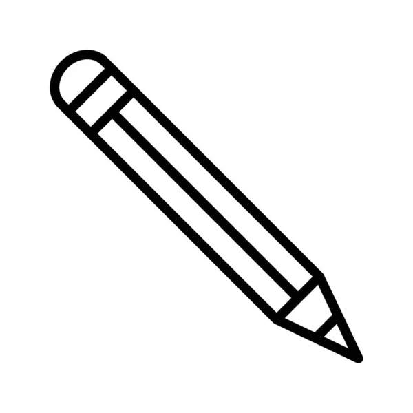 铅笔完全可编辑的矢量图标 — 图库矢量图片