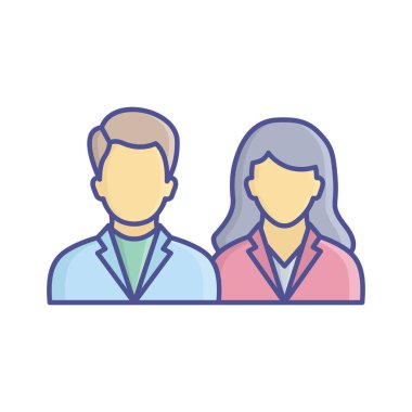 Kolayca düzenleyebilen ve düzenleyebilen Çift Vektör Simgesi