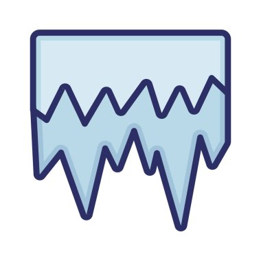 Su, su akışı, buz, felaket tamamen düzenlenebilir vektör simgesi