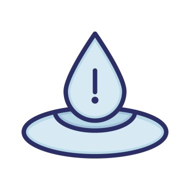 Düşüş, sıvı, su, yağmur tamamen düzenlenebilir vektör simgesi