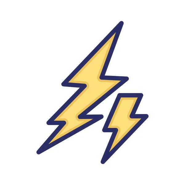 Trovão Tempestade Flash Iluminação Ícone Vetorial Totalmente Editável —  Vetores de Stock