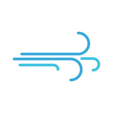 Rüzgar, hava tahmini, hava durumu, tamamen düzenlenebilir vektör simgesi