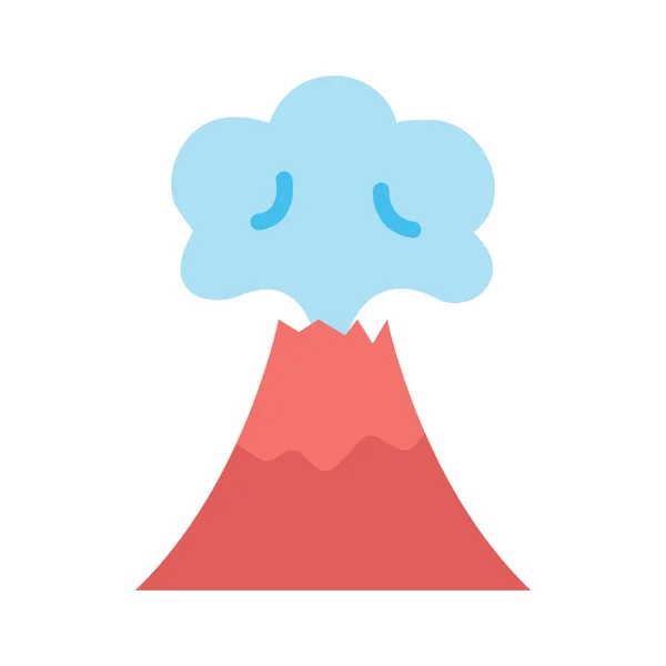 Volcan Météo Éruption Catastrophe Icône Vectorielle Entièrement Modifiable — Image vectorielle