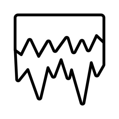 Su, su akışı, buz, felaket tamamen düzenlenebilir vektör simgesi