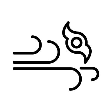 Kasırga, kasırga, fırtına, rüzgar tamamen düzenlenebilir vektör simgesi